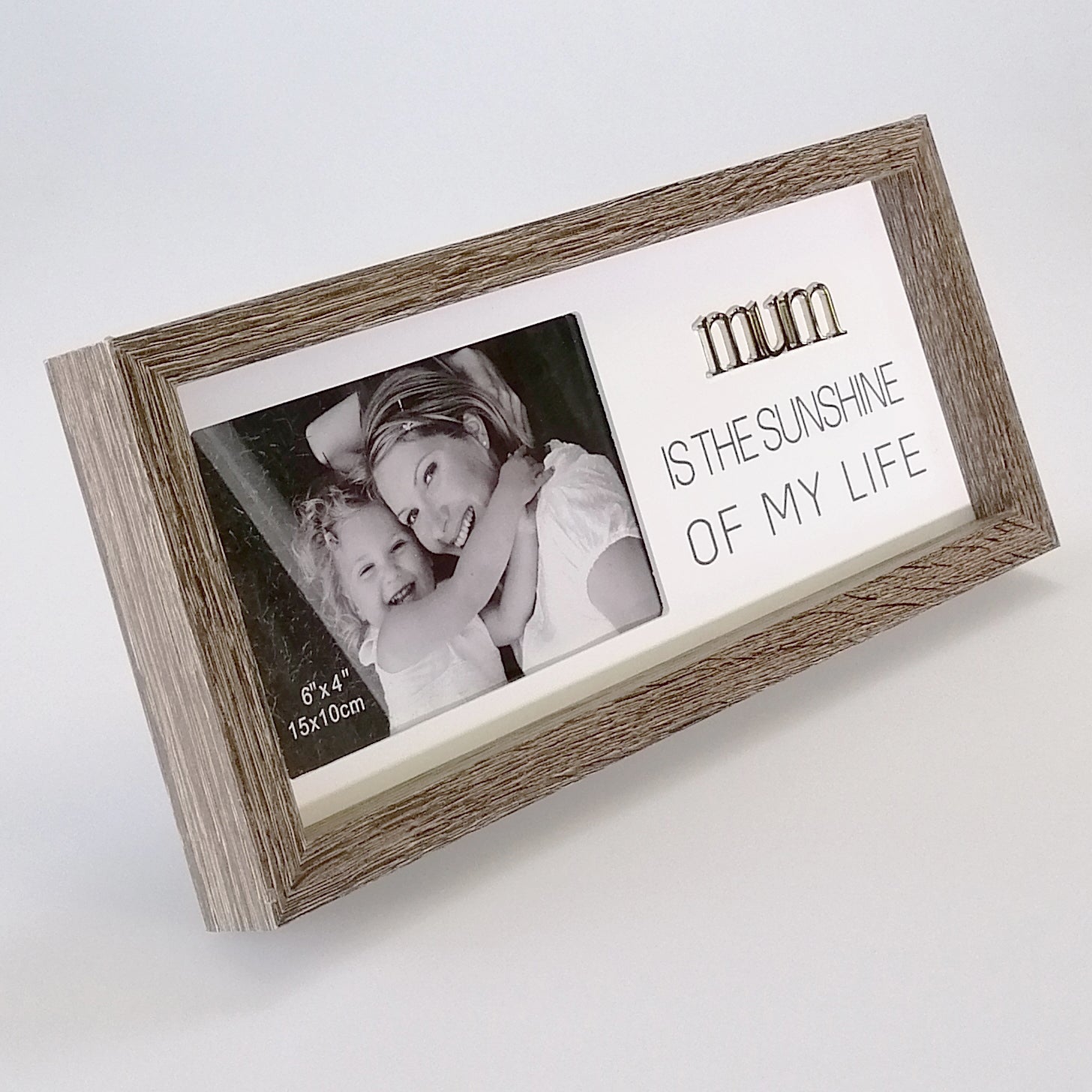 Wood-Look Sentimental Frame - Mum 4"x6"