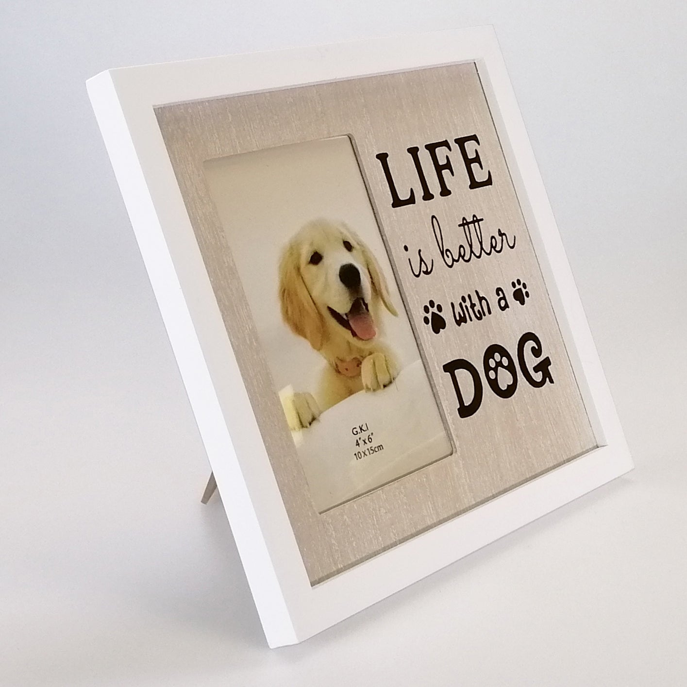 Sentimental Frame 4"x 6" - Life with a Dog