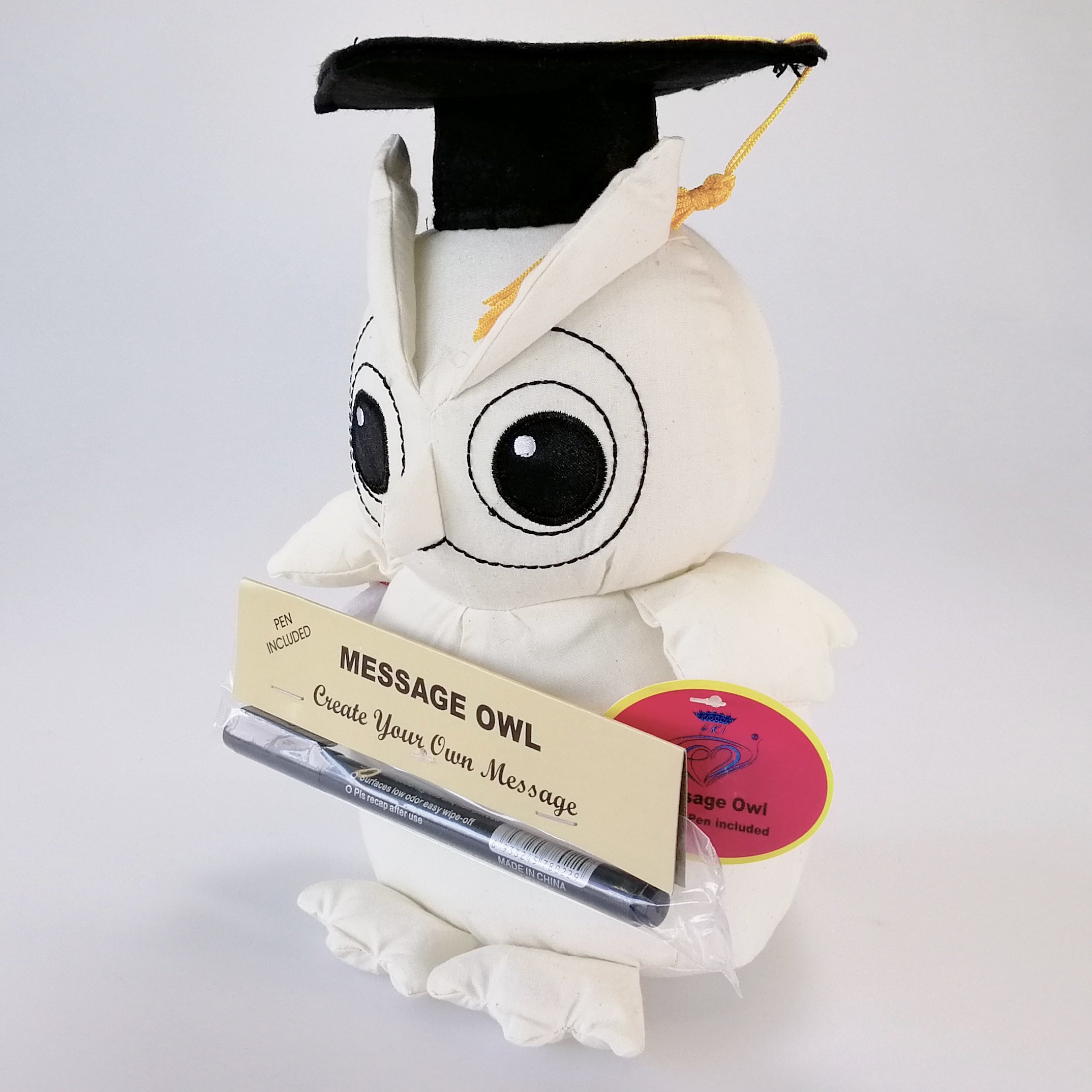 Graduate Message Owl & Pen