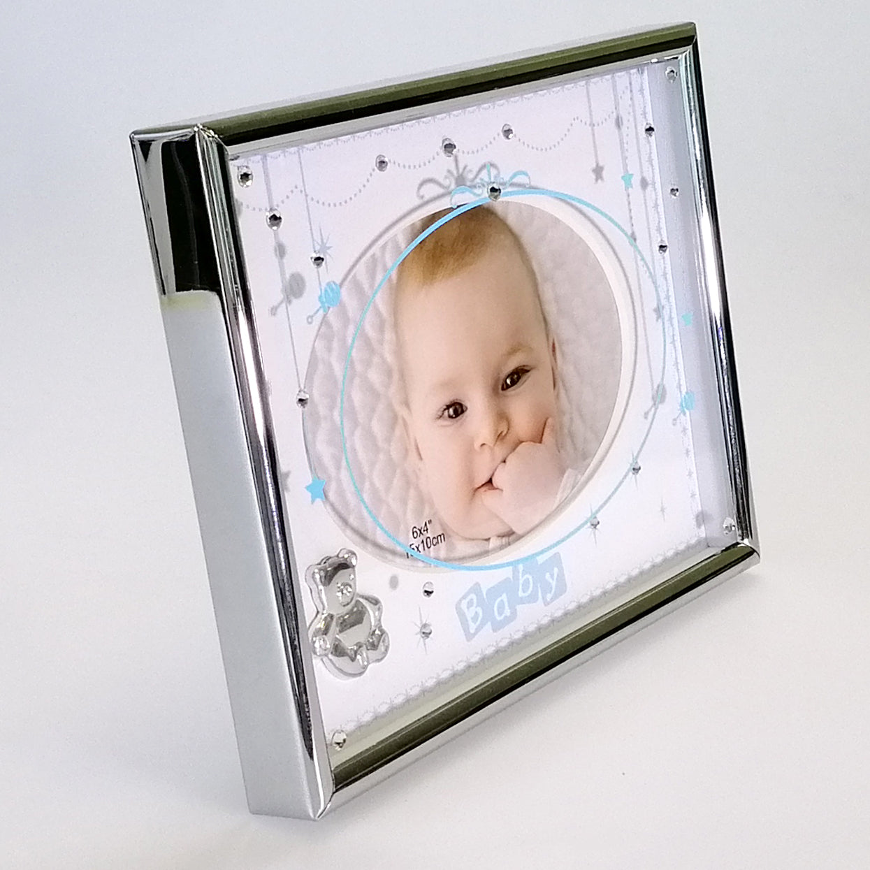 Embossed Baby Photo Frame - Blue