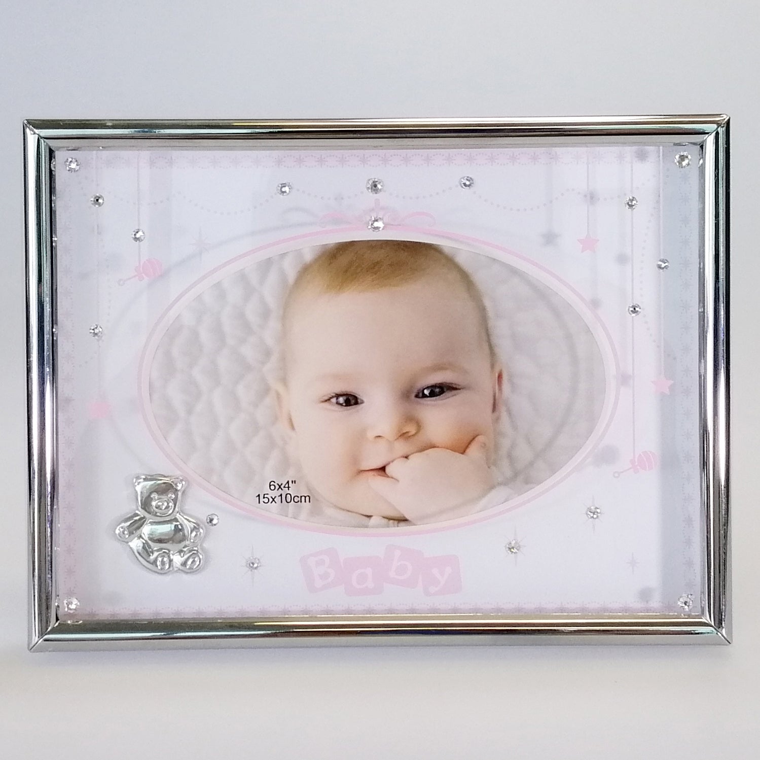 Embossed Baby Photo Frame - Pink