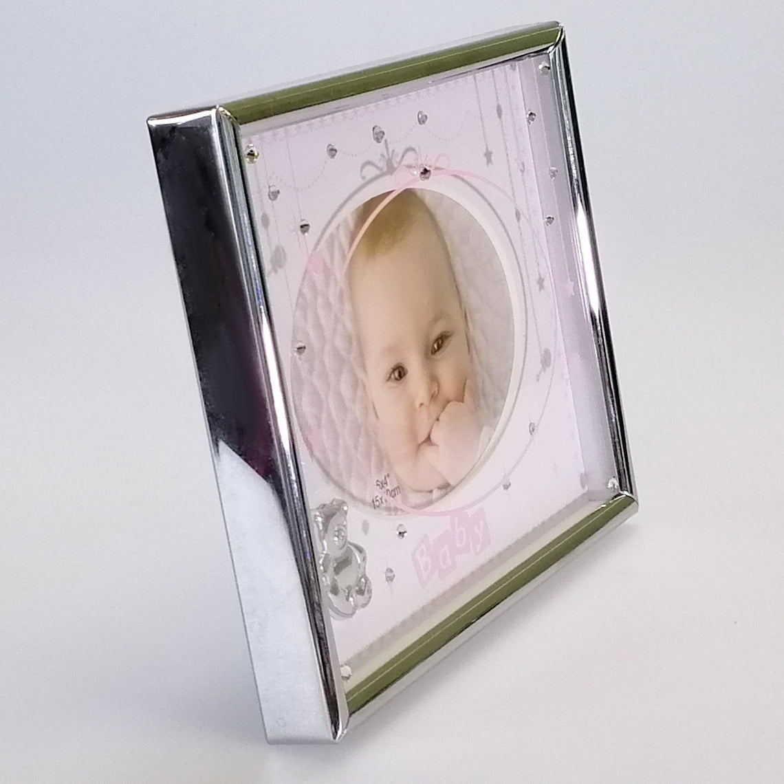 Embossed Baby Photo Frame - Pink