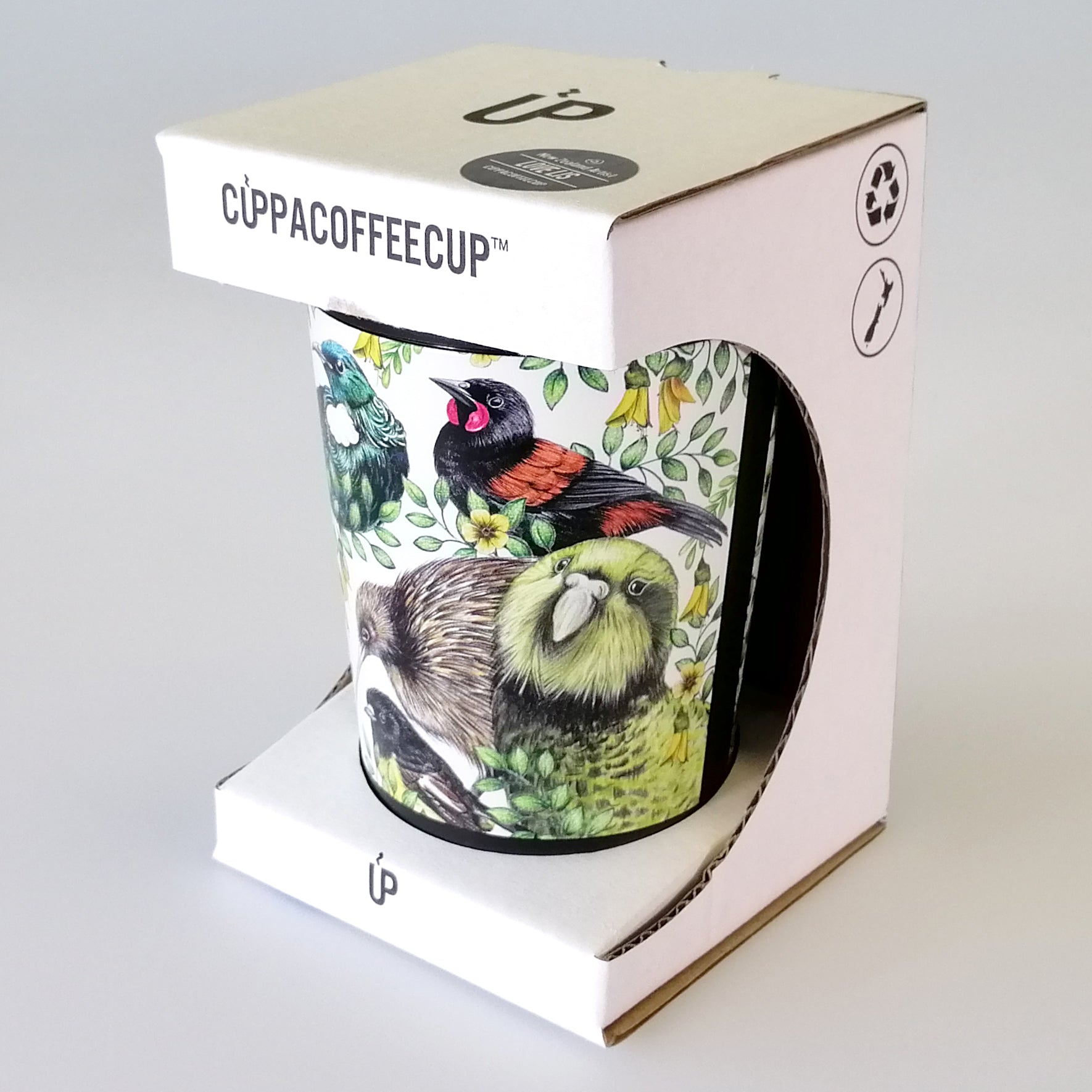 Reusable Coffee Cup - Birds of NZ