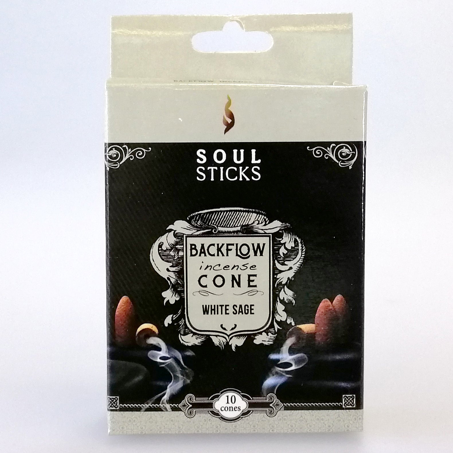 Soul Sticks Backflow Incense Cones - White Sage