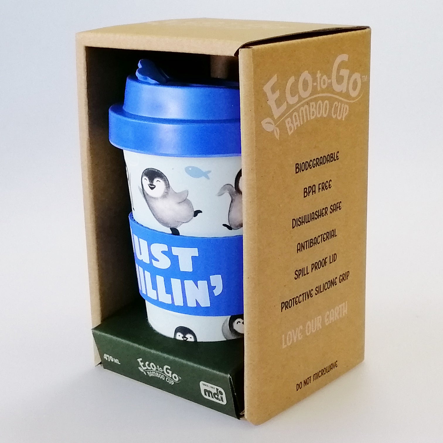 Eco-to-Go Bamboo Cup - 'Just Chillin' - 470ml