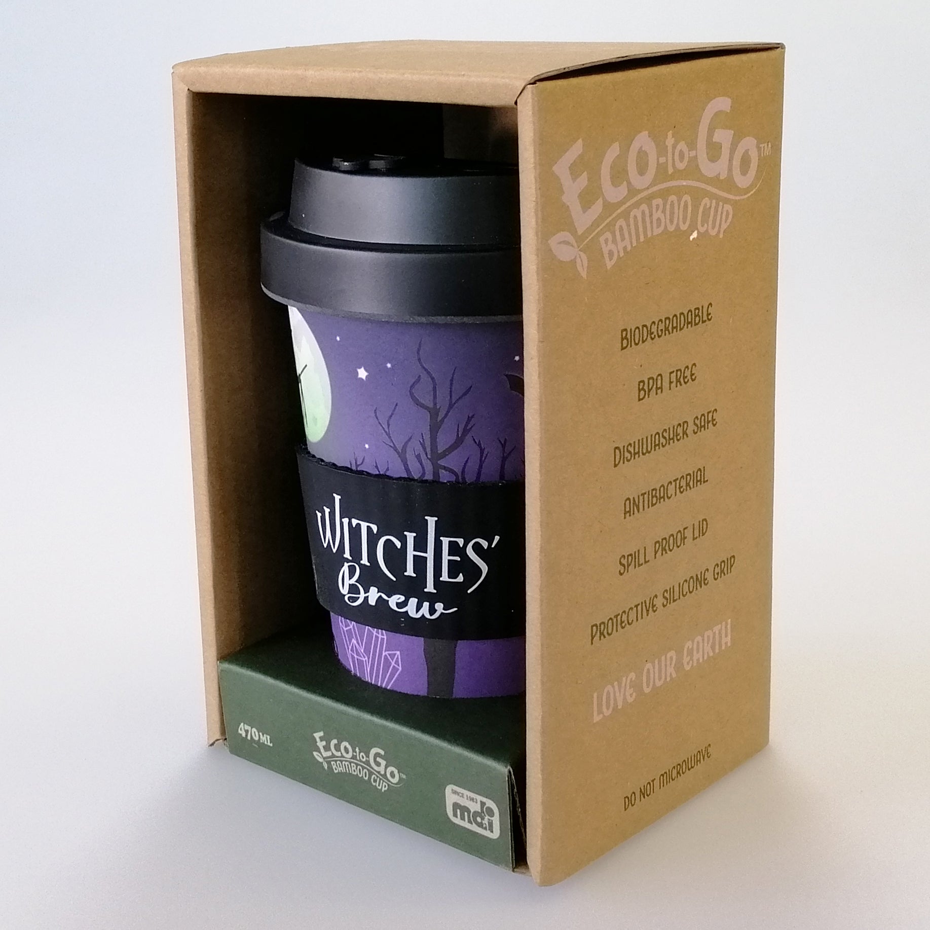 Eco-to-Go Bamboo Cup - 'Witches' Brew' - 470ml