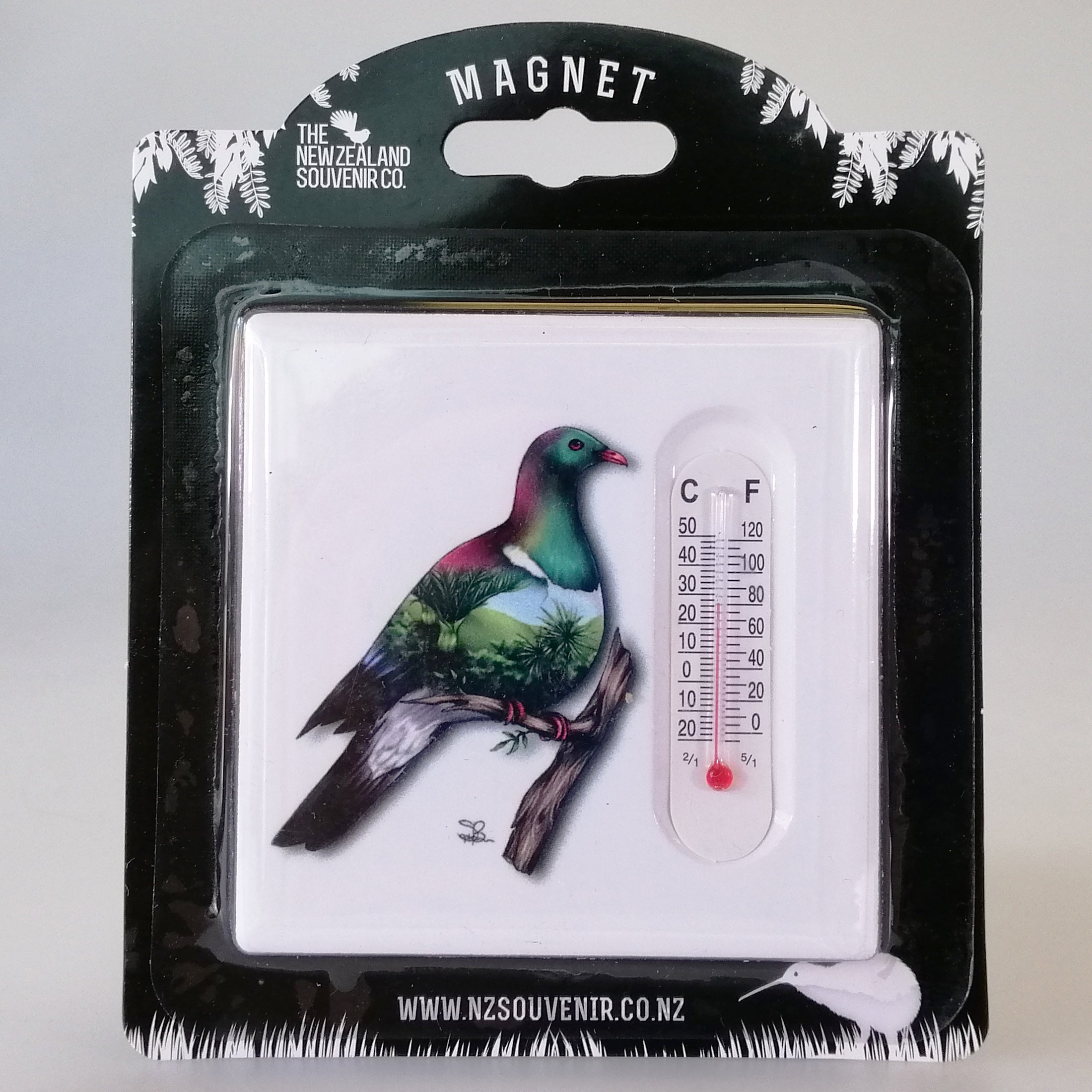 Sophie Blokker - Ceramic Thermometer - Wood Pigeon