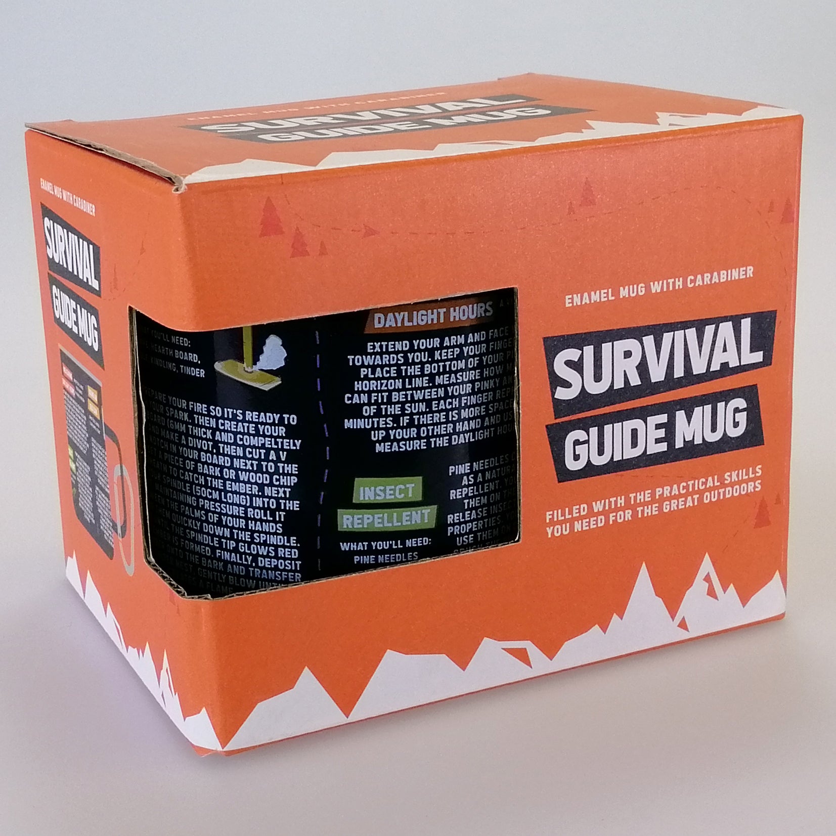 Enamel Survival Guide Mug & Carabiner