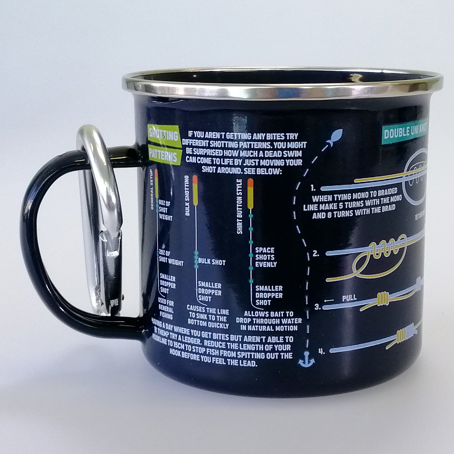 Enamel Fishing Guide Mug & Carabiner