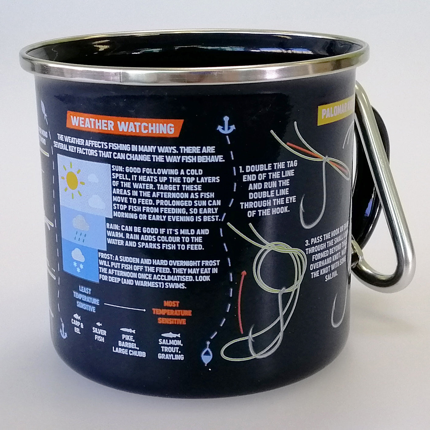 Enamel Fishing Guide Mug & Carabiner