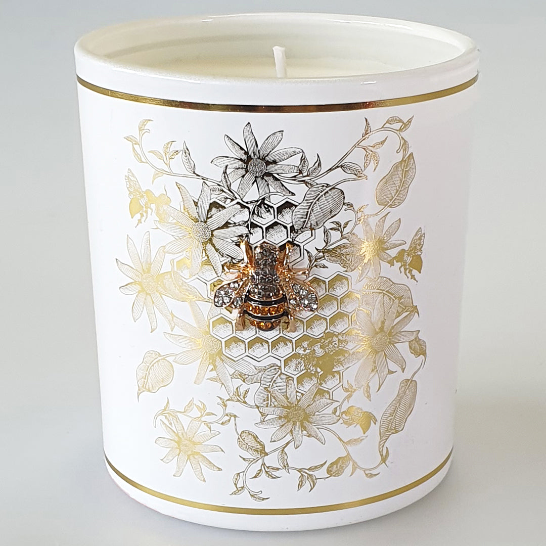 Honeycomb Bees - Floral Honey Soy Wax Candle