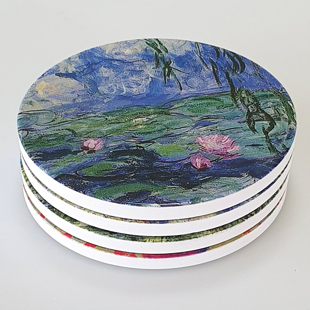 Monet Ceramic Coasters - Set of 4