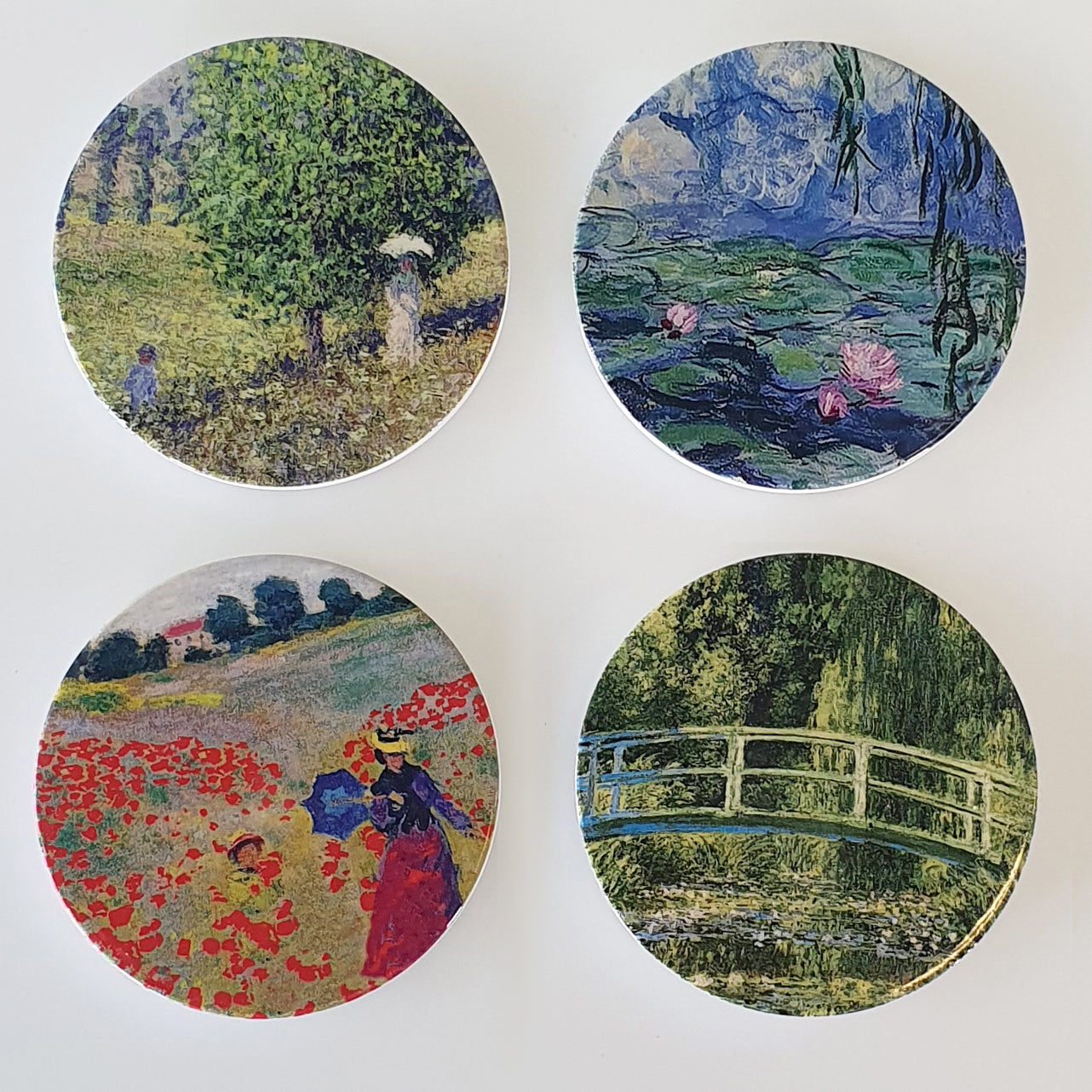 Monet Ceramic Coasters - Set of 4