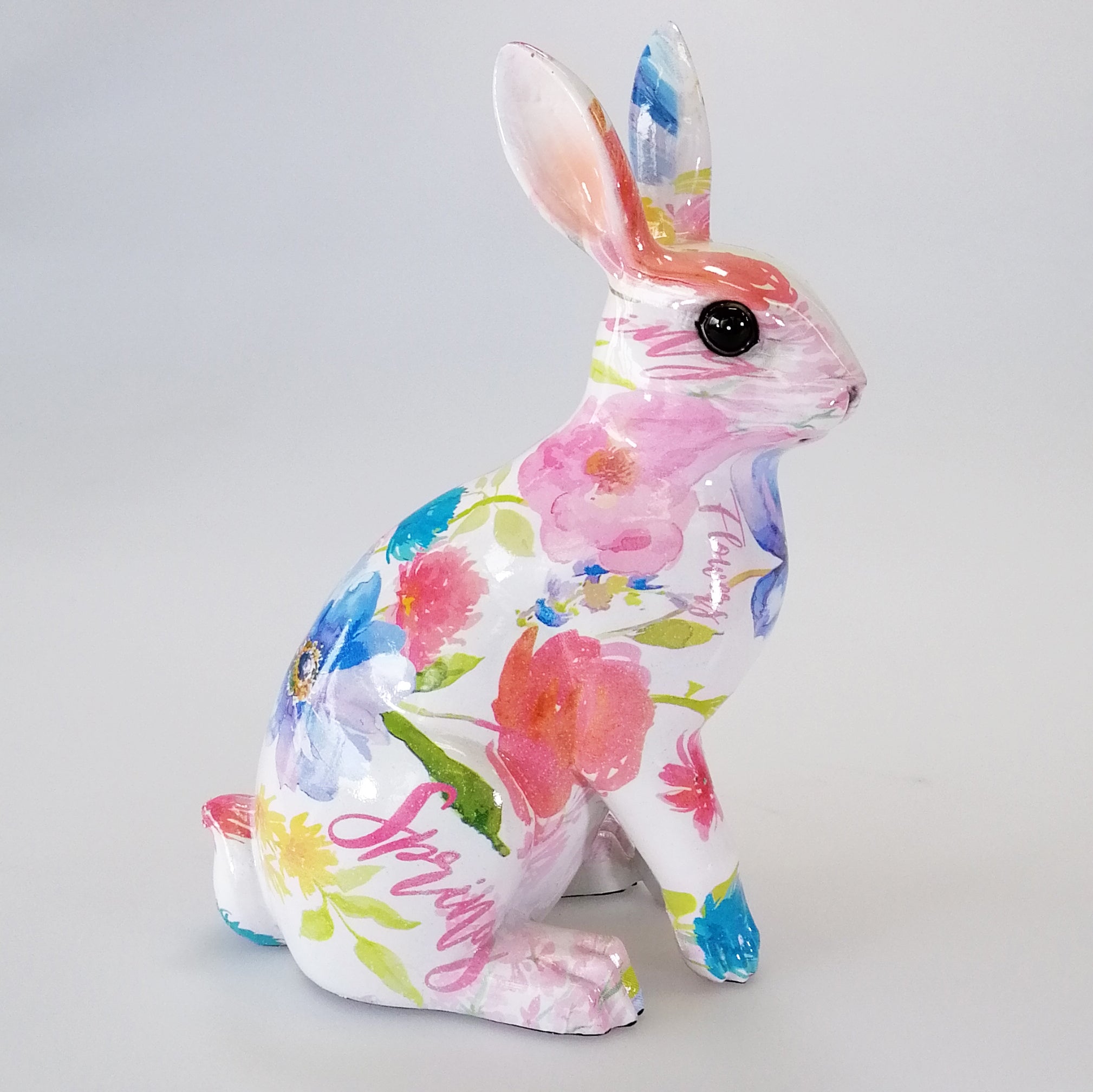 Floral Figurine - Rabbit 21cm