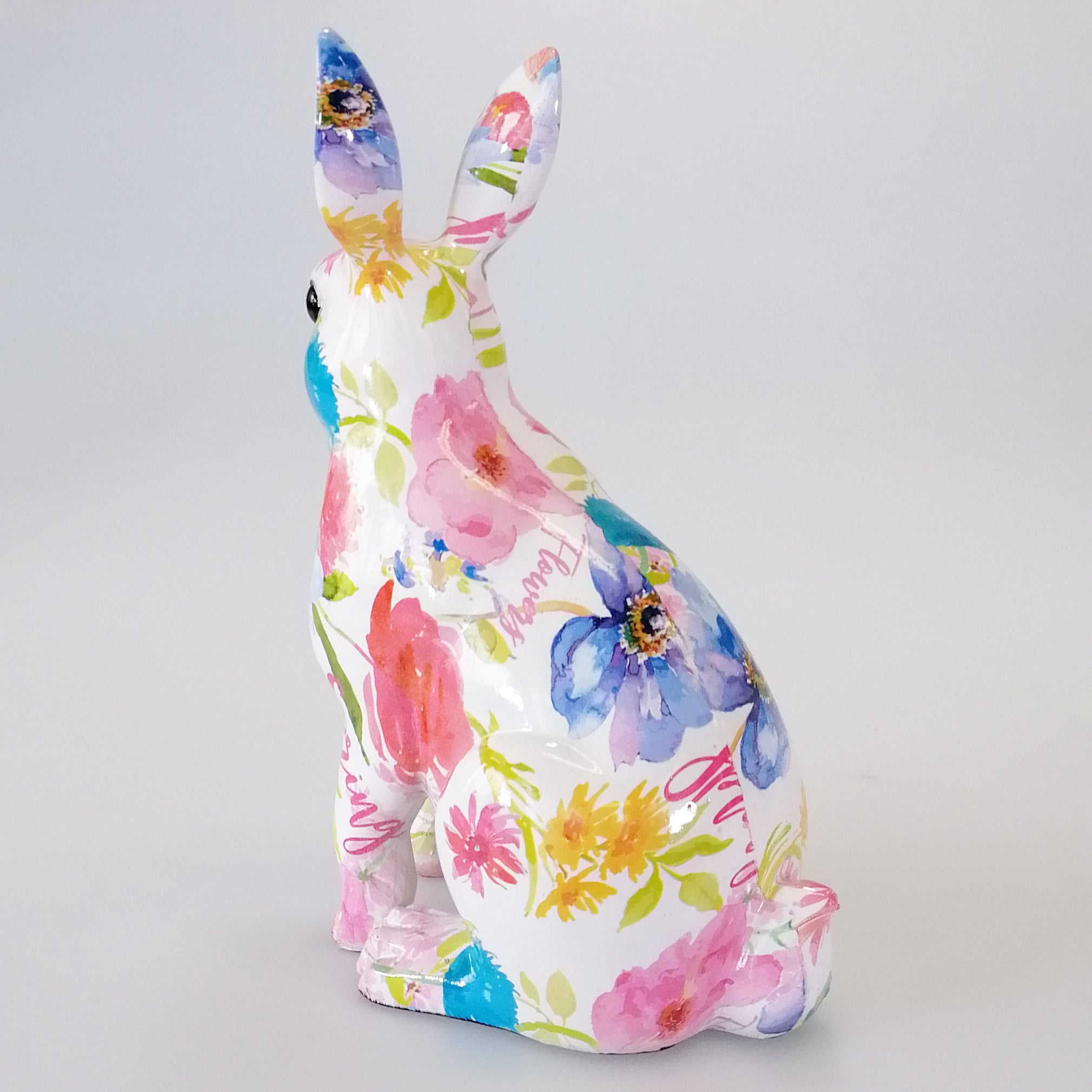 Floral Figurine - Rabbit 21cm