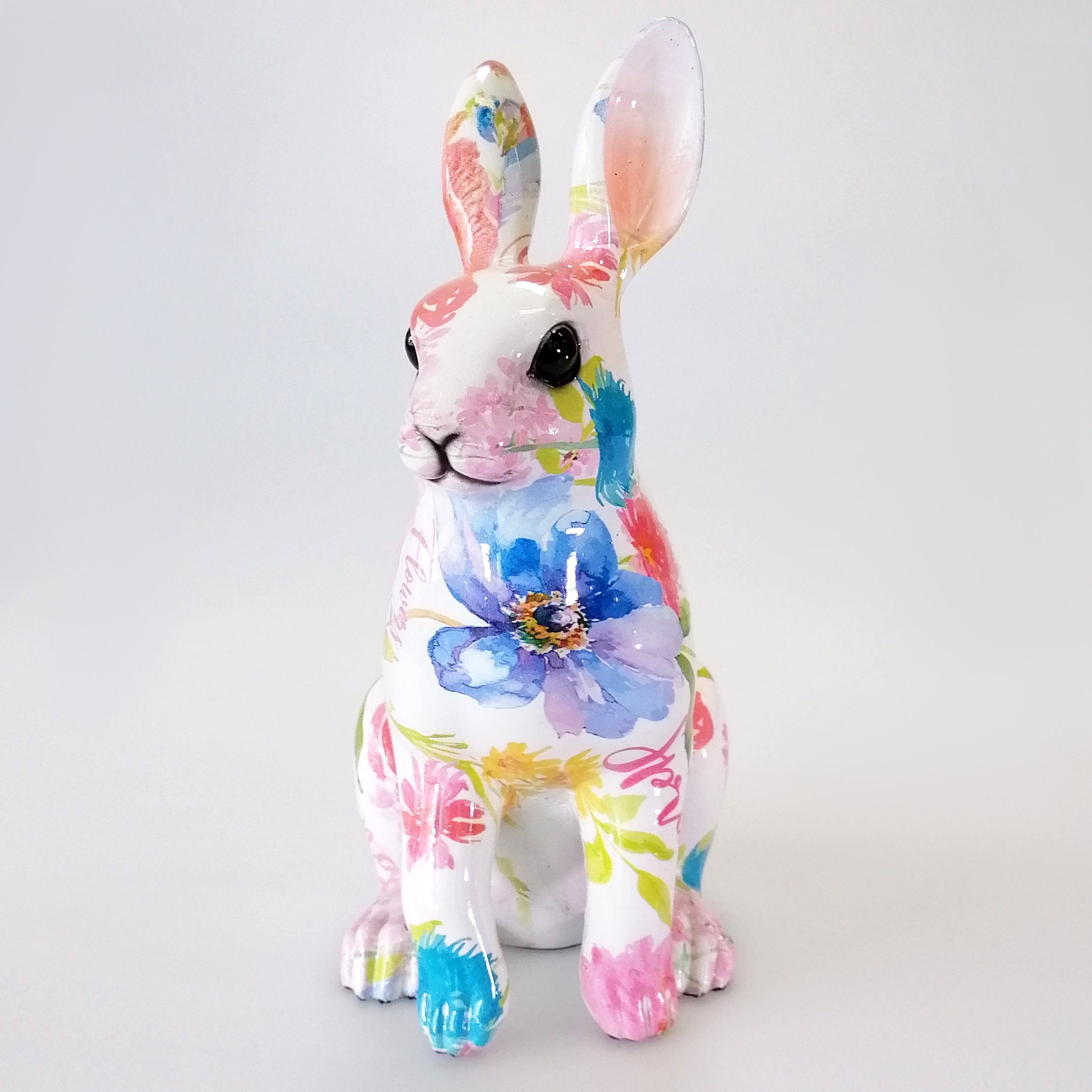 Floral Figurine - Rabbit 21cm