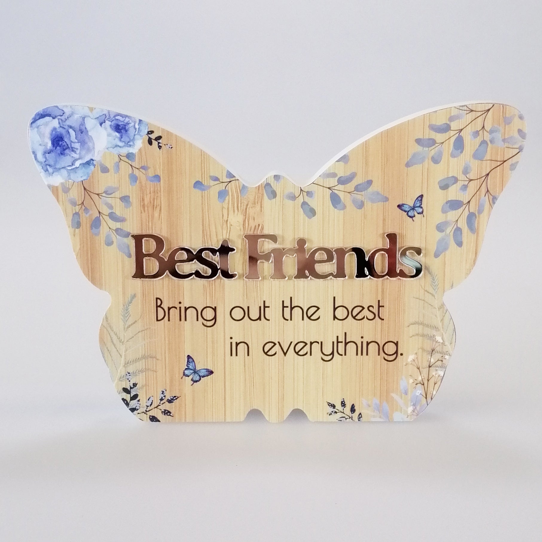 Best Friends' Spring Butterfly Plaque