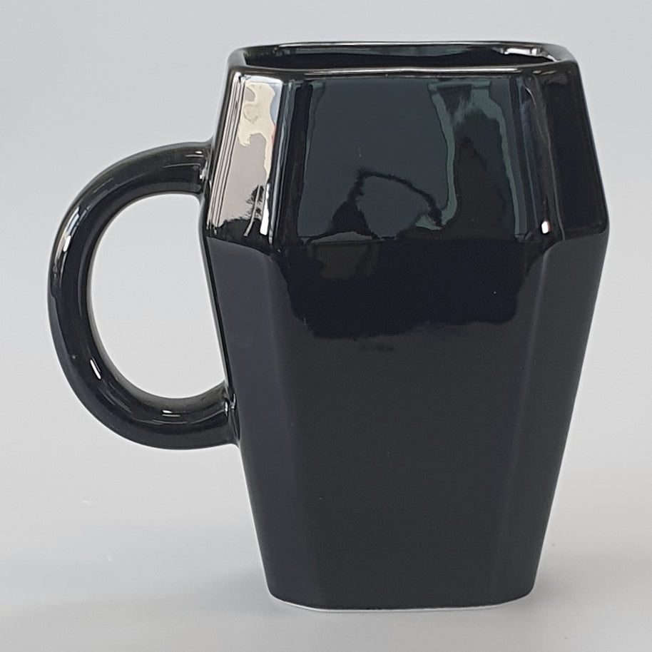 Death Before Decaf' Coffin Mug