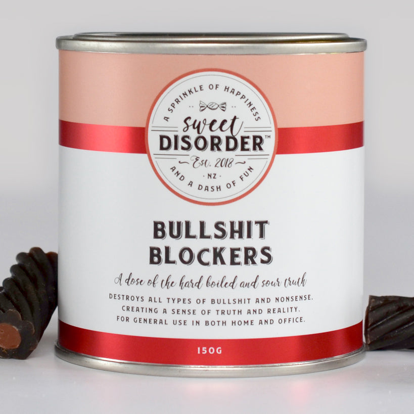 'Bullshit Blockers' Choc & Liquorice  Candy - 150g
