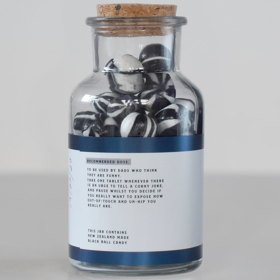 Dad Joke Enhancers' Black Ball Candy - 190g