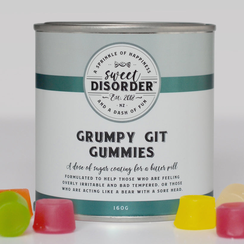 'Grumpy Git Gummies' Wine Gums Candy - 160g