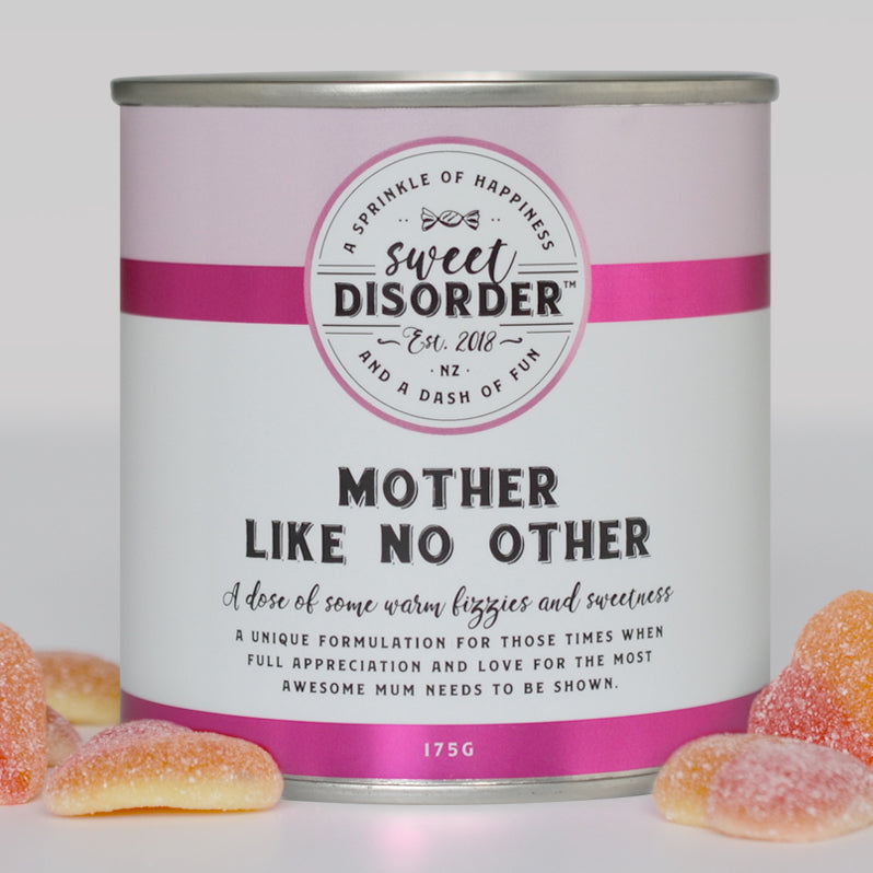 'Mother Like No Other' Sour Peach Heart Candy - 175g