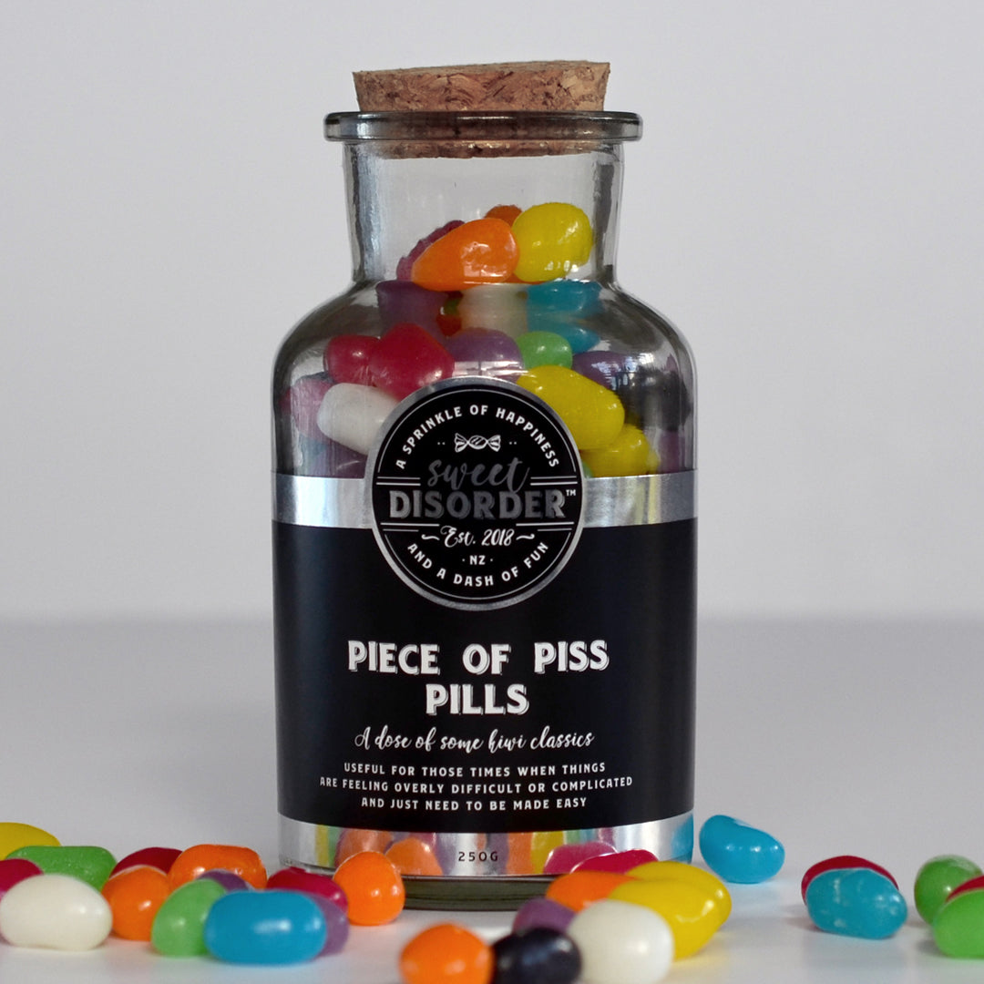 'Piece of Piss Pills' Jelly Beans Candy - 250g