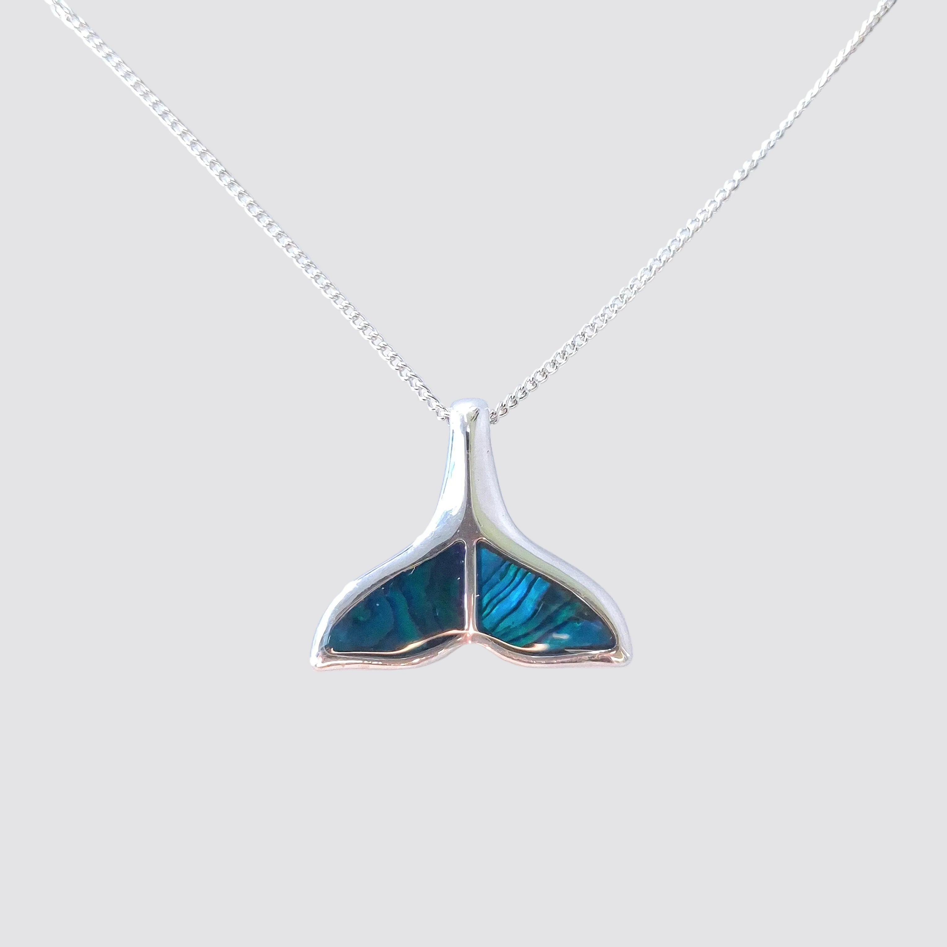 Paua Necklace - 'Whale Tail'