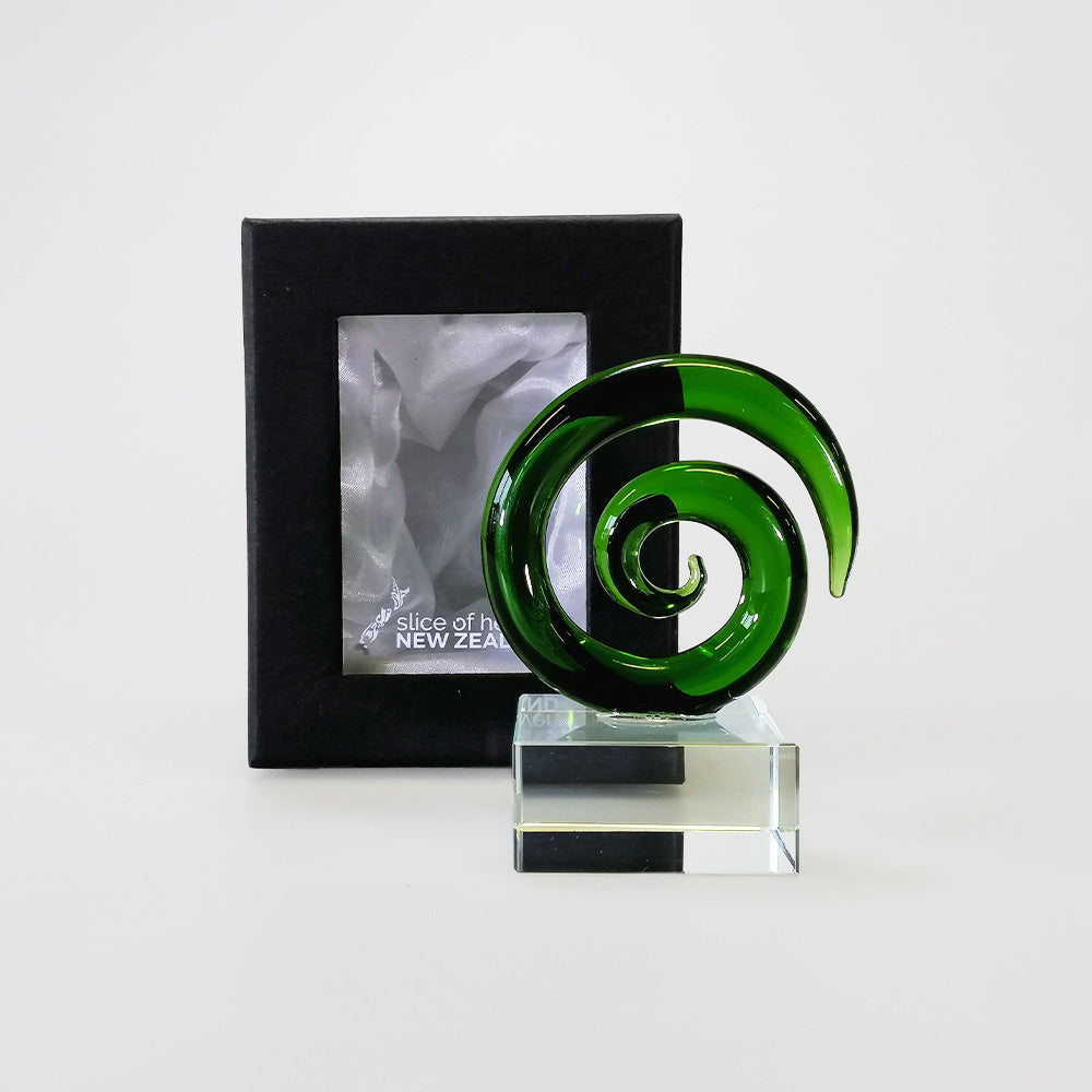 Koru Glass Spiral - 7cm