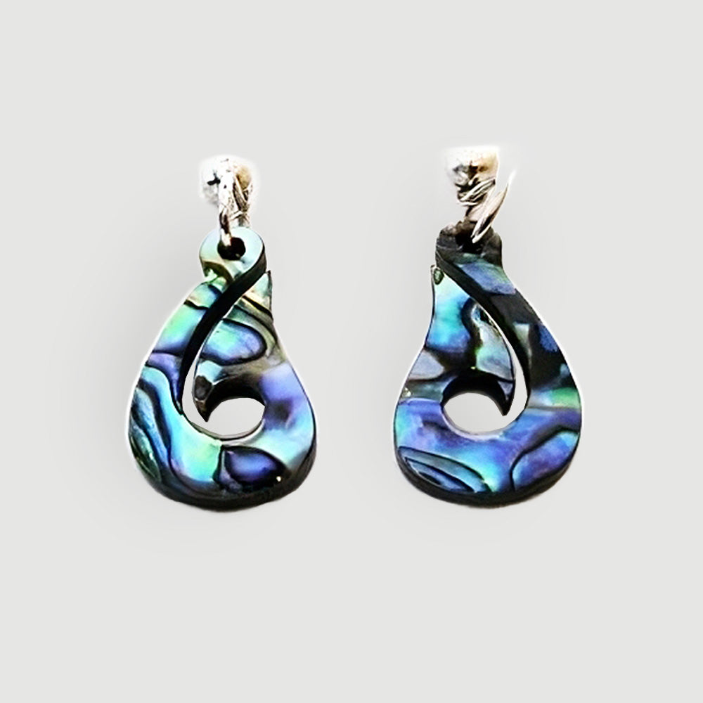 Paua Earrings - Fish Hook Design