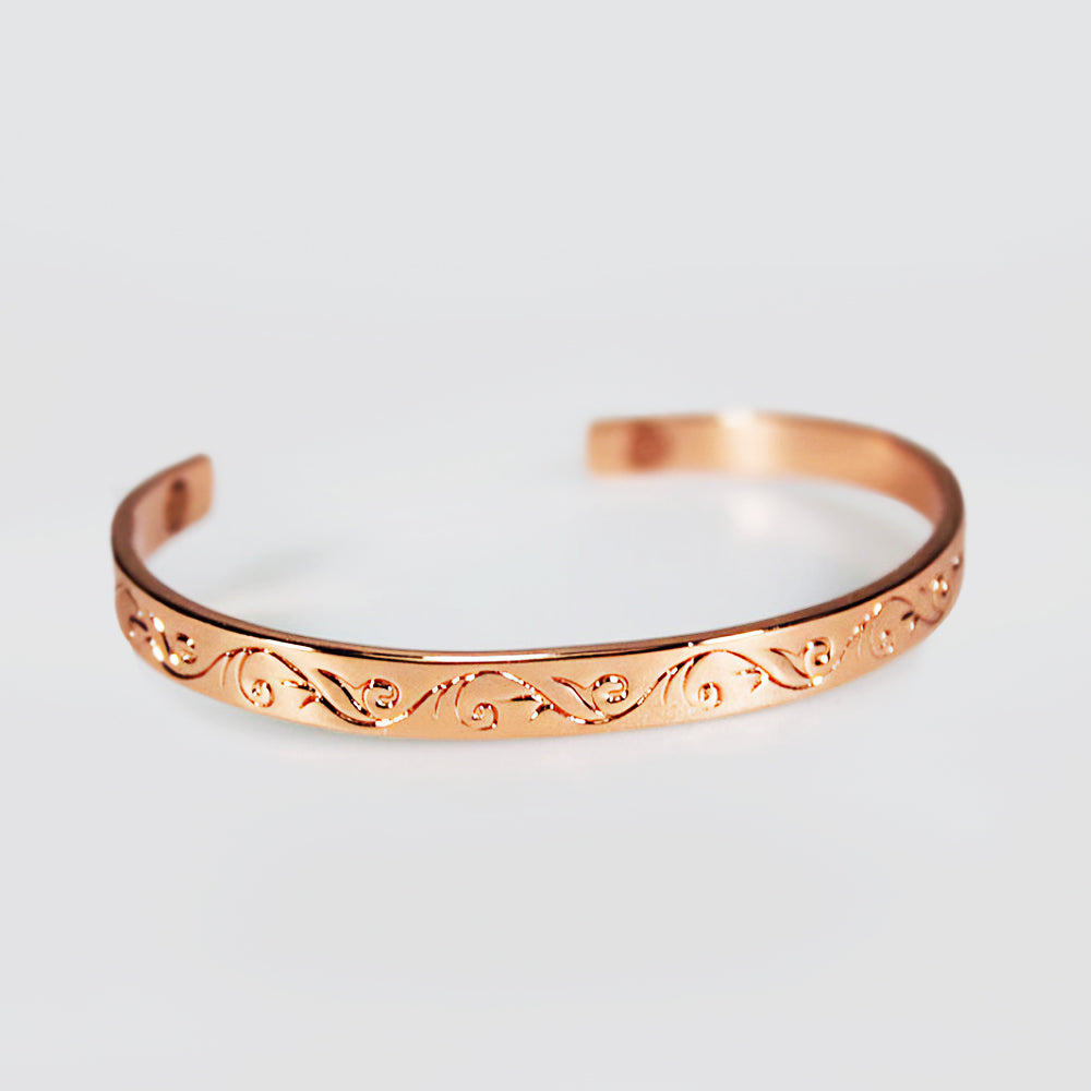 Vine Pattern Copper Bracelet