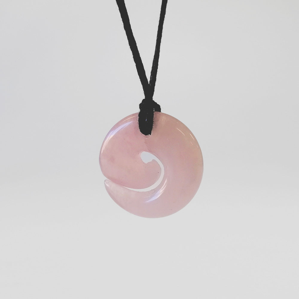 Rose Quartz Koru Necklace