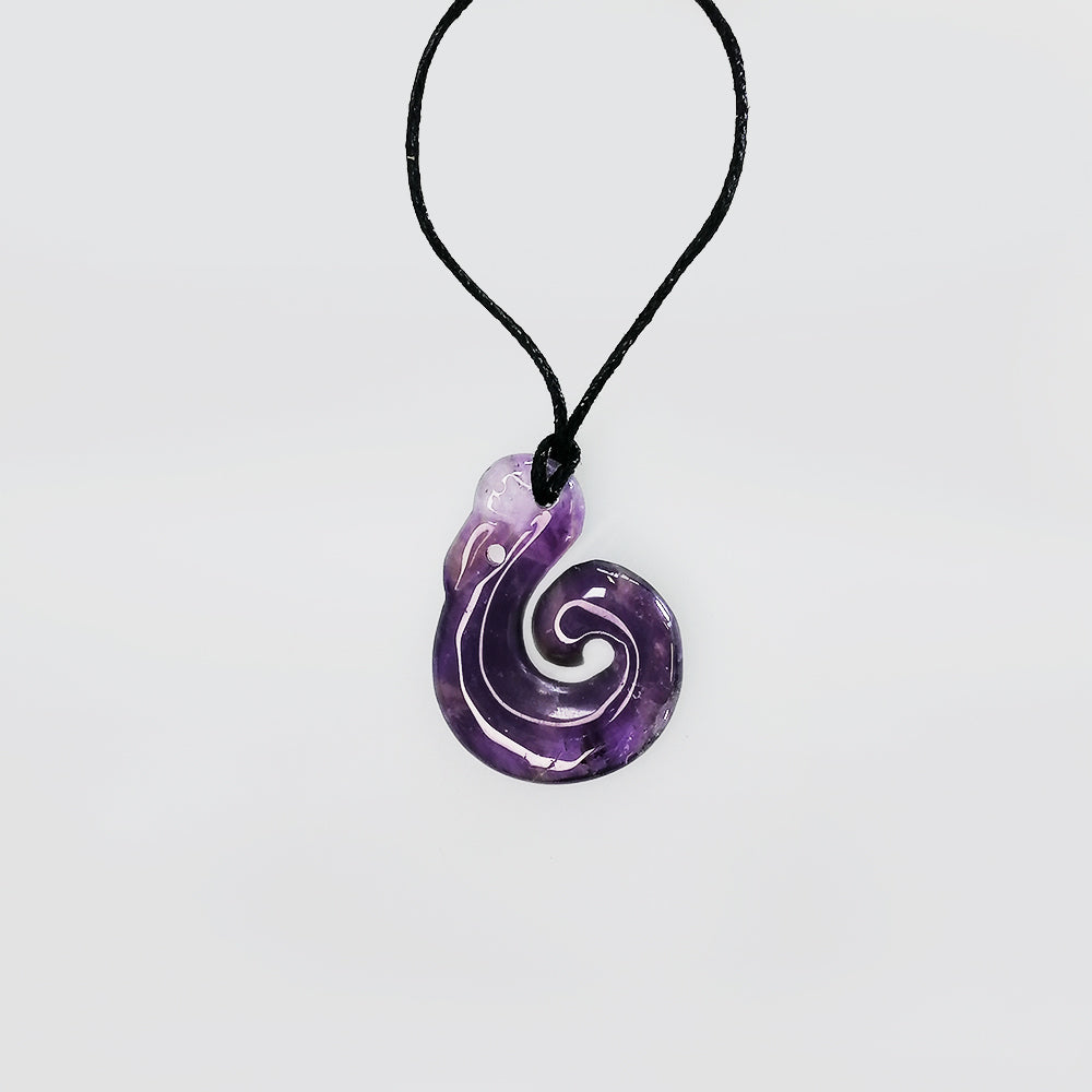 Amethyst Necklace - 'Manaia'