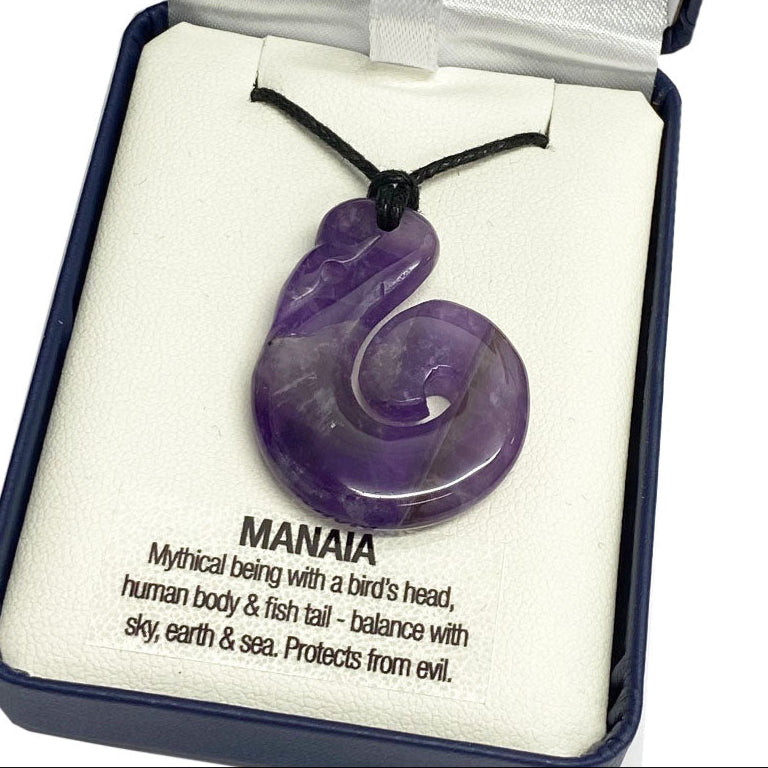 Amethyst Necklace - 'Manaia'
