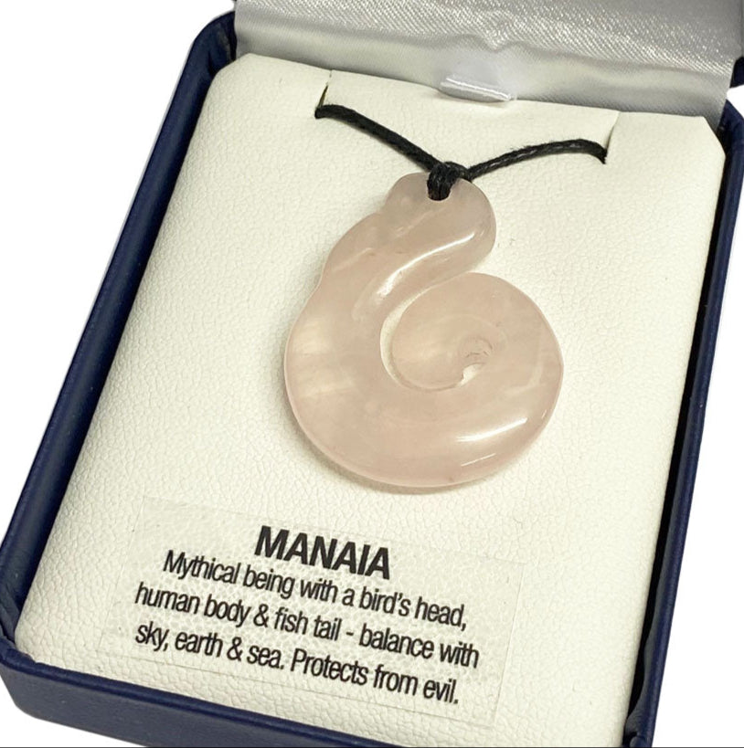 Rose Quartz Necklace - 'Manaia'