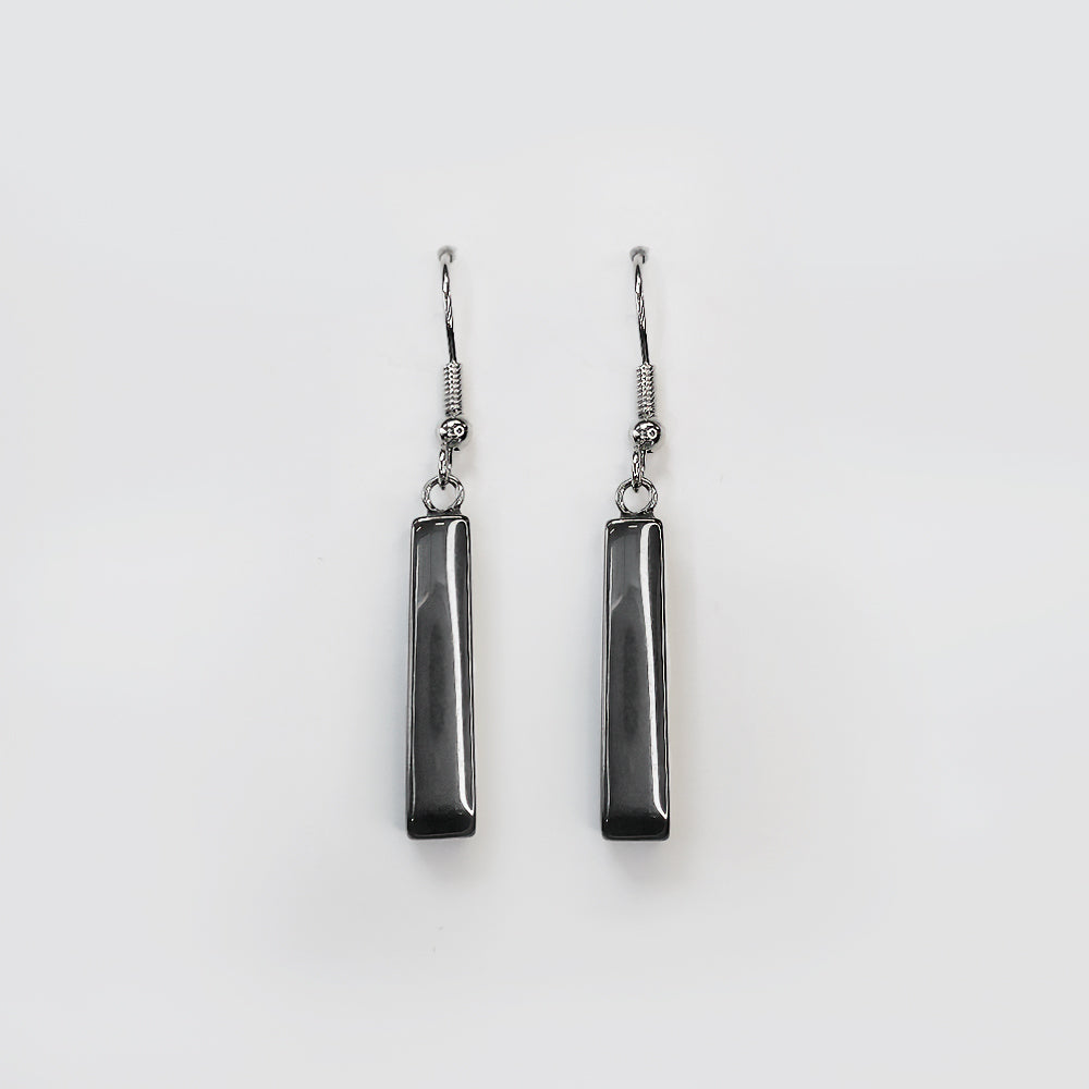 Hematite Drop Earrings