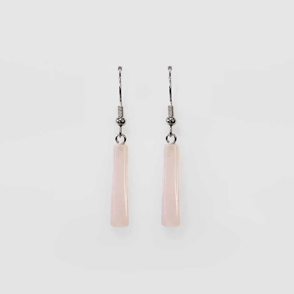 Rose Quartz - Drop Earrings