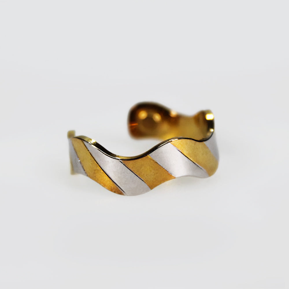 Wavey Twist Copper Magnetic Ring