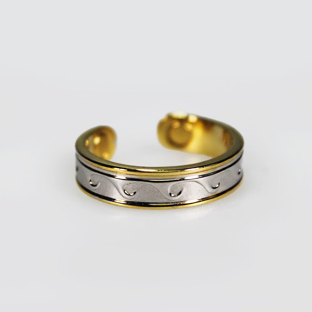 Waves Pattern Copper Magnetic Ring