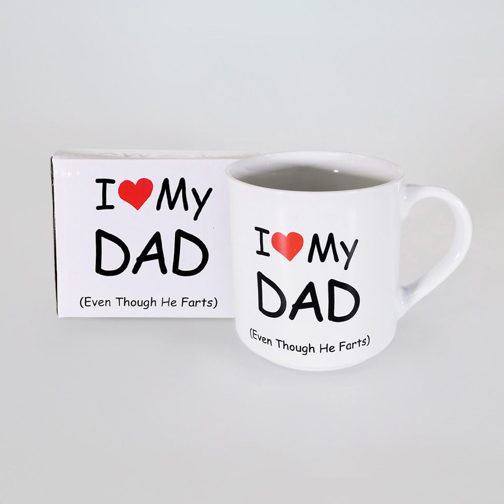 I Love My Dad (Even Though...)' Mug