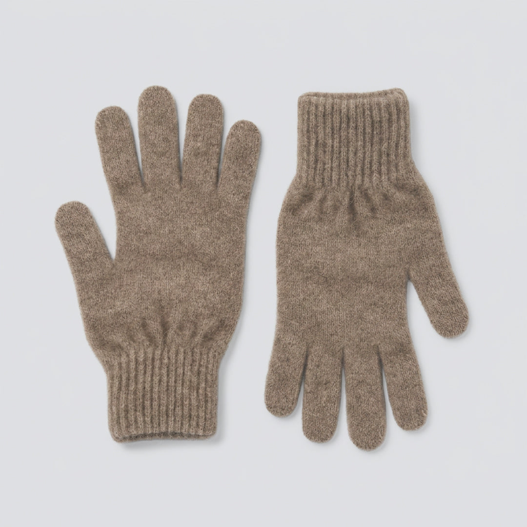 Possum Merino Gloves - Natural