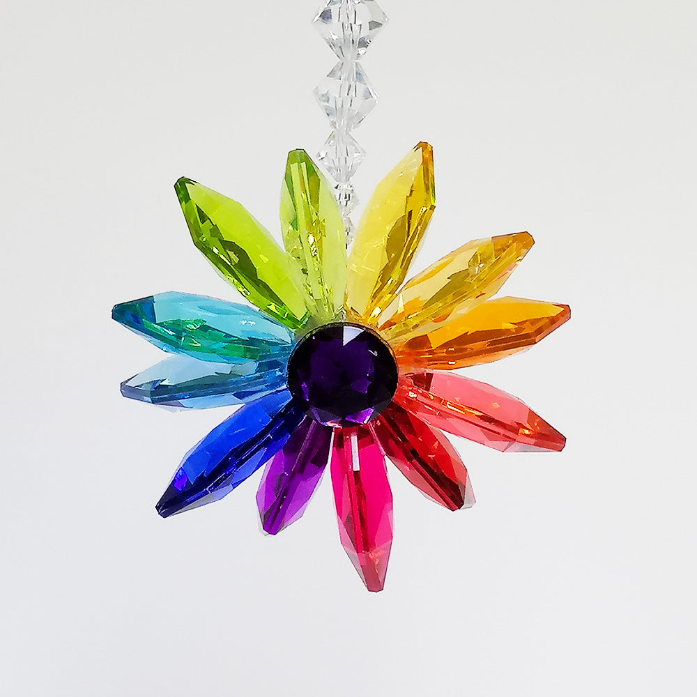Acrylic Multicolour Flower Decoration
