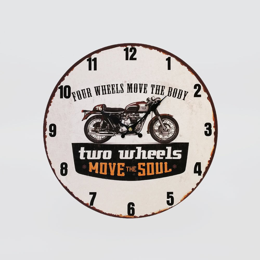 Mancave Clock - 'Cruiser Bike' 34cm