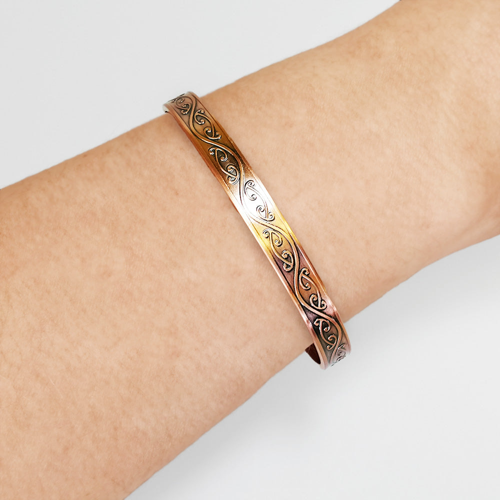 Copper Bracelet 'Maori Style Design'