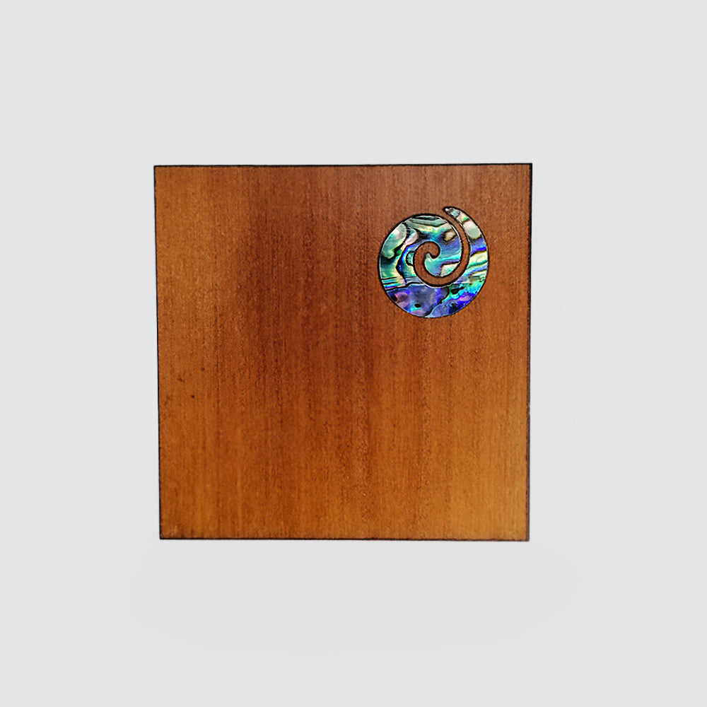 Trinket Box - Paua Inlay Koru