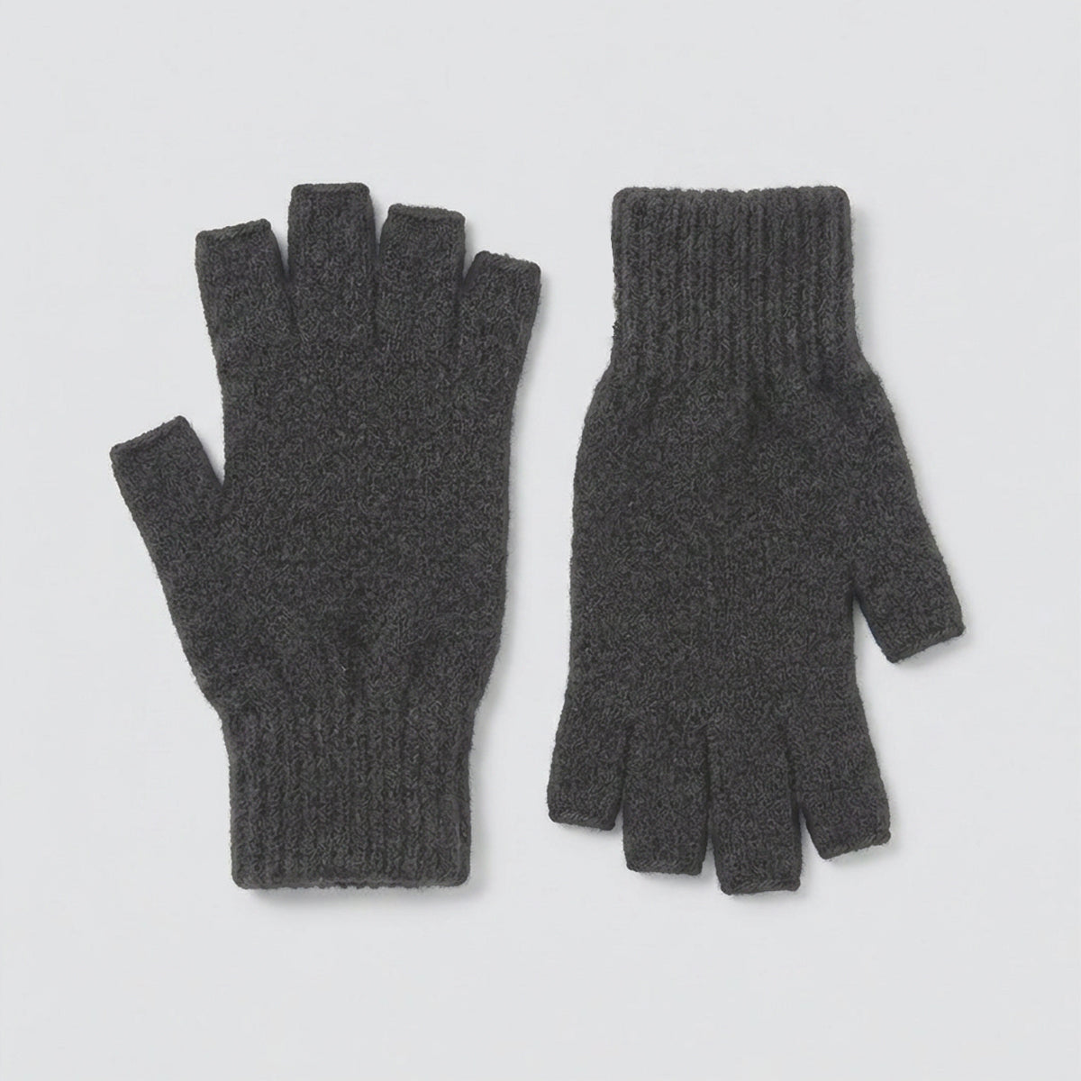 Possum Merino Fingerless Gloves - Riverstone