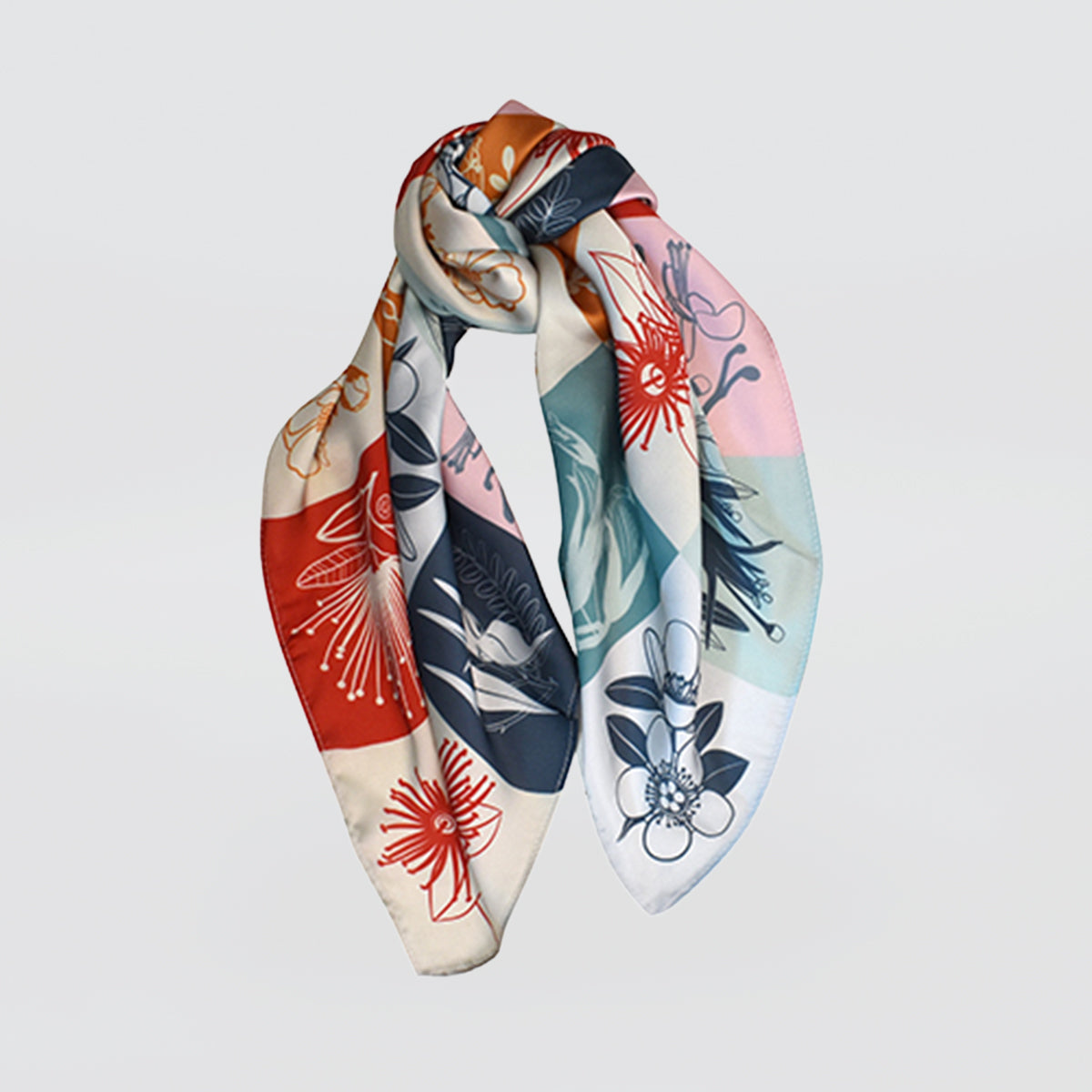NZ Floral Square Scarf
