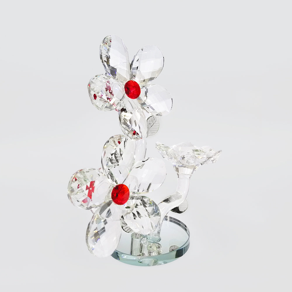 Cut Glass Flowers Ornament
