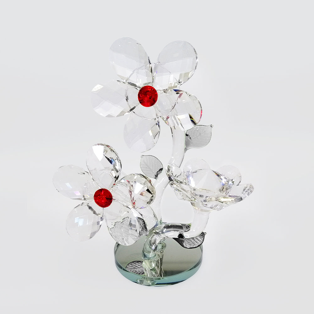 Cut Glass Flowers Ornament