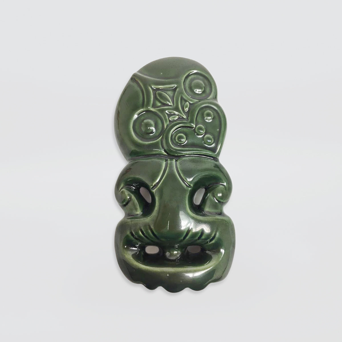 Green Ceramic Tikis